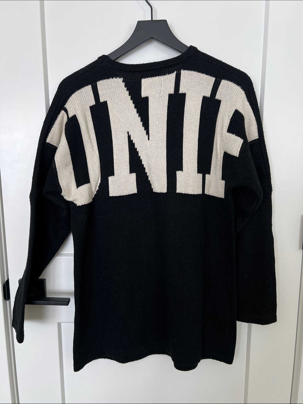 UNIF Black Crewneck Sweater - Picture 3 of 4